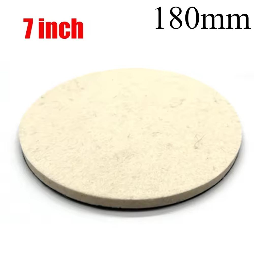 1-20Pcs Wool Felt Polishing Pad 1/2/3/4/5/6/7inch Polish Wheel Pad Drill Adapter for Drill,Fine Polishing of Metal Glass Stone