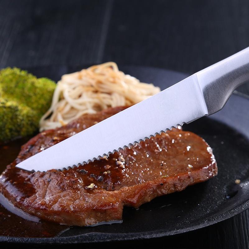Steak Knife Stainless Steel Serrated Meat Cleaver Multifunctional Restaurant Chef's Knife