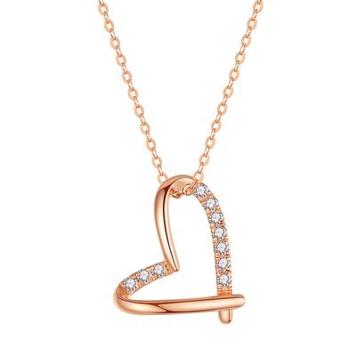 A Heart-shaped Necklace for Women, Japanese and Korean Simple Student Mori Collarbone Chain Necklace