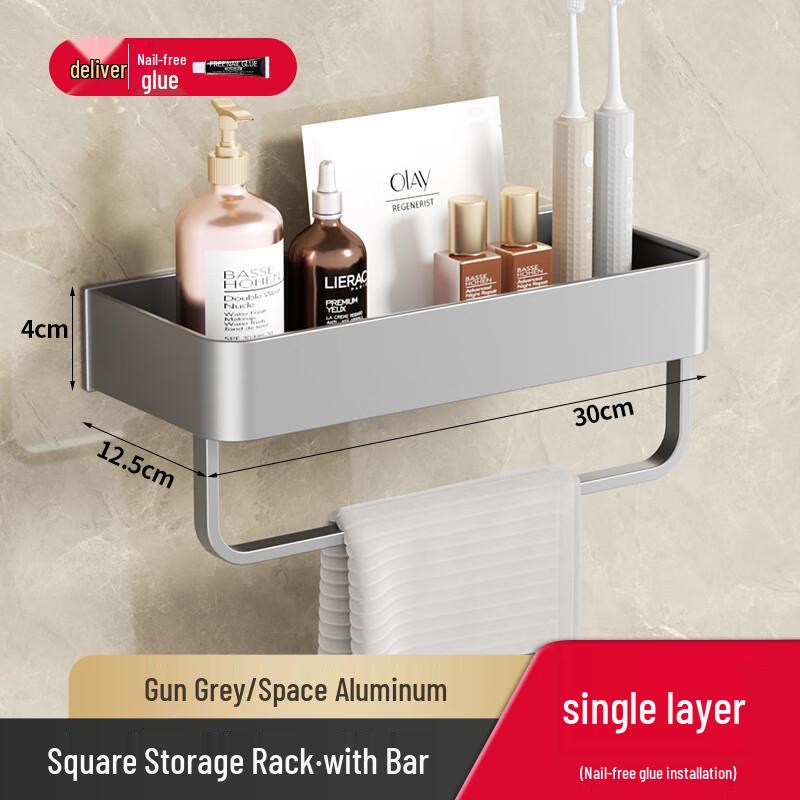 DANLE Badrumshyllhörn i rymdaluminium