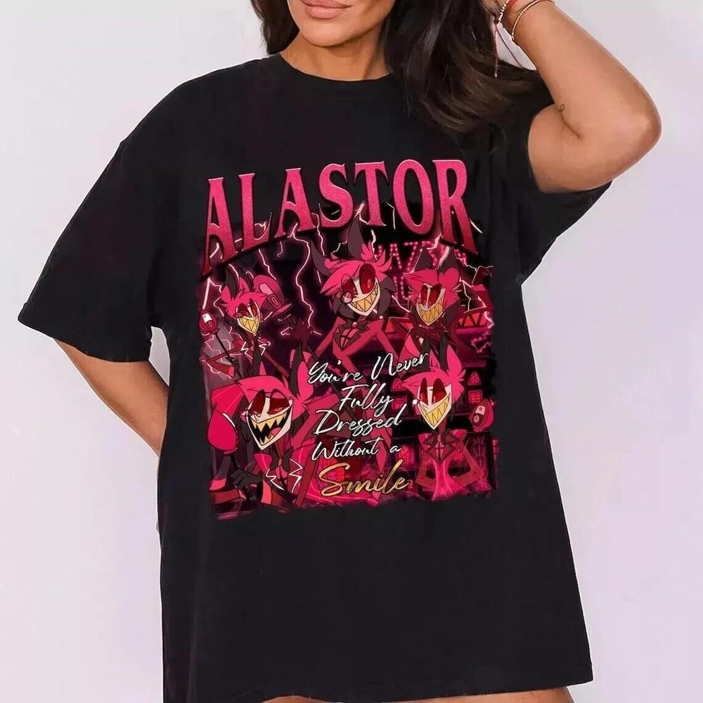 

Alastor Hazbin Hotel Shirt Hazbin Hotel Fan TShirt Size S4XL Unisex T-Shirt S