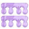 2 Pcs Toe Separator Purple Silica Gel Toe Stretchers Bunion Correctors for Bunion Relief Hammer Toe