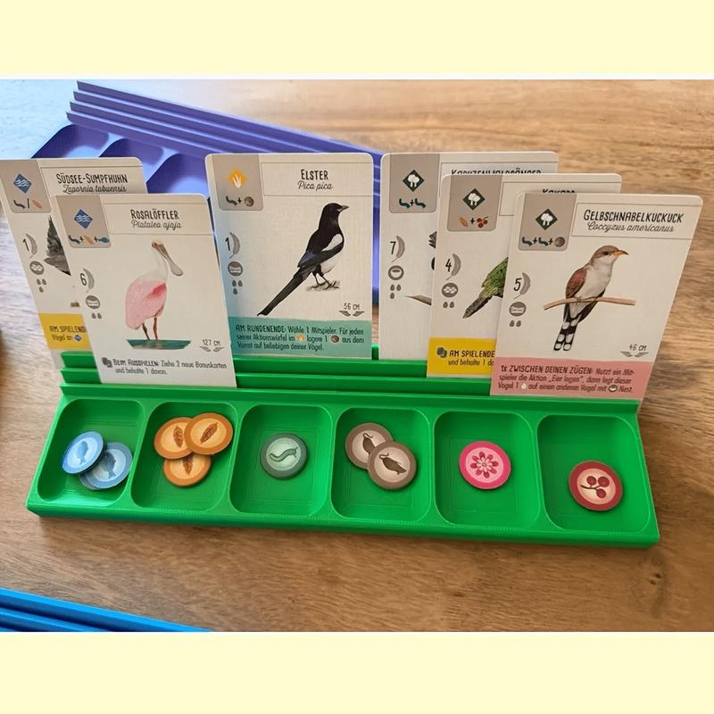Dual‑Purpose Board Game Organizer Tray, Marking & Classification Card Holder, Desktop Accessory Rack for Storing Game Chips, Dic