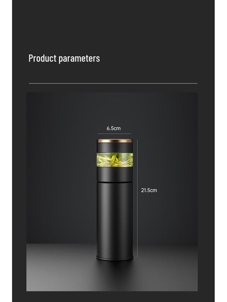 316 Stainless Steel Smart Insulated Cup with Temperature Display & Tea Infuser - Ideal Business Gift