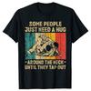 Some People Just Need A Hug Vintage BJJ Brazilian Jiu Jitsu Tshirts Unisex Casual BJJ Streetwear T Shirt