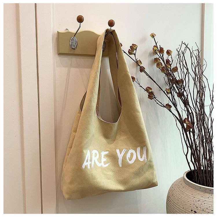 Underarm Fashion Tote Bag 2025 Summer New Korean Version Trendy Canvas Shoulder Bag Commuting Class Casual Women's Bag