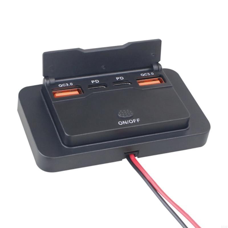 

2025 Новый Тип C Заряжает Двойной PD Быстрый Разъем Водонепроницаемый для Автомобиля Лодки Мотоцикла CHINA