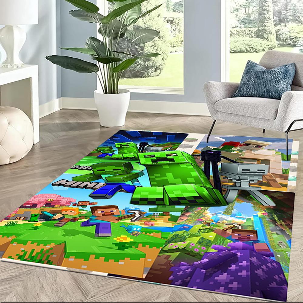 Minecraft 293 Floor Mat Suitable for Game Room Decorate room Entryway Living Rooms Antislip Carpet Office home decor Wedding Party Gift
