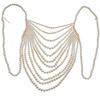 Accessories, Pearl Necklace, Fashionable Multi Layer Necklace, Chest Chain, Sexy Chest Chain, Pearl Body Chain, Accessories, Photo Props