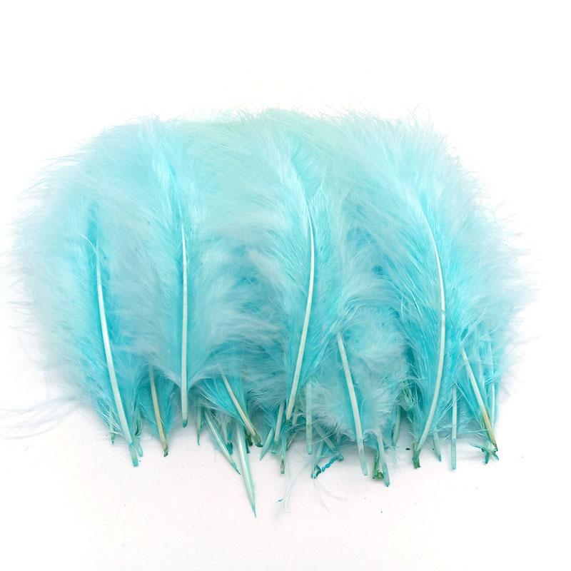 20Pcs Turkey Marabou Feathers Plumes DIY Creative Leisure Decoration Wedding Carnival Handicrafts Accessories Fly Tying Material