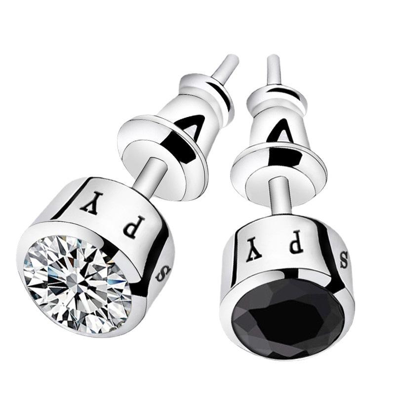 Polaris zirconia stud earrings for men, high-end, trendy, unique, niche style, stylish and cool men's earrings, women's earrings