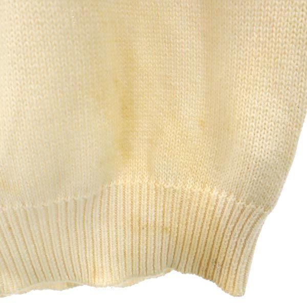 Y's Made In Japan Long Sleeve Sweater Off White Knit Men's Used