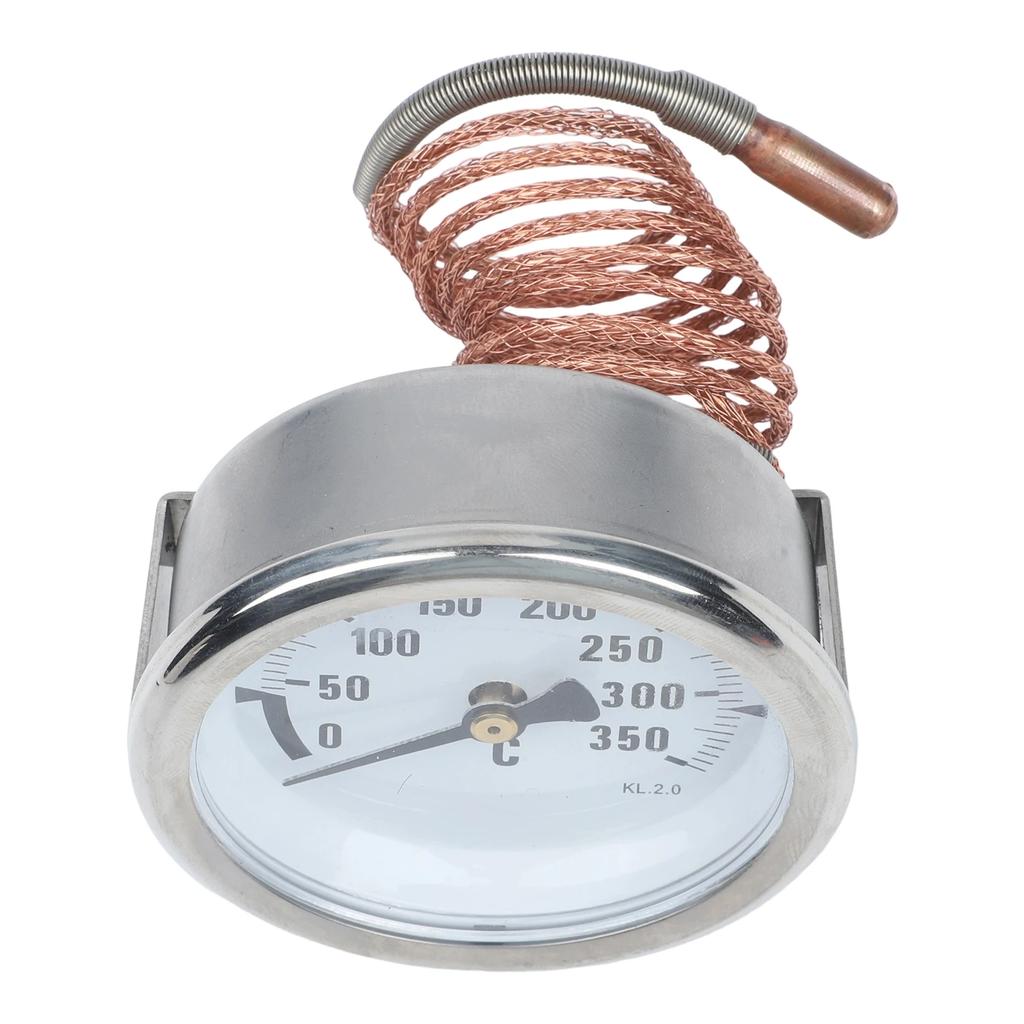 Thermometer with Capillary Tube for Oven Refrigerator Heater Boiler Toaster Oven with Metal Body and 2cm Probe for Stability