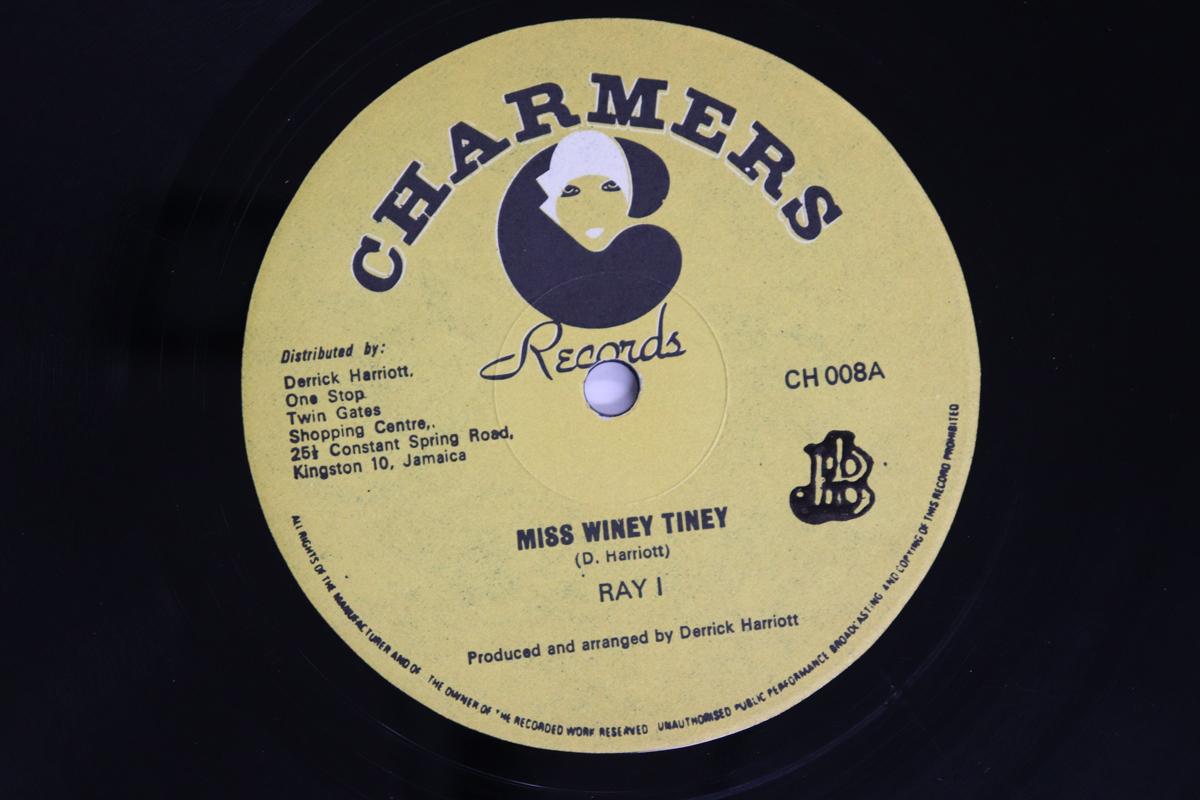 

12inch Record RAY I WINSTON MCANUFF Miss Winey Tiney Armageddon Time CH008 CHARMERS RECORD UK Reggae Ska Dub Used