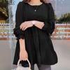 ZANZEA Women Casual O-neck Solid Color Loose Long Sleeve Blouse