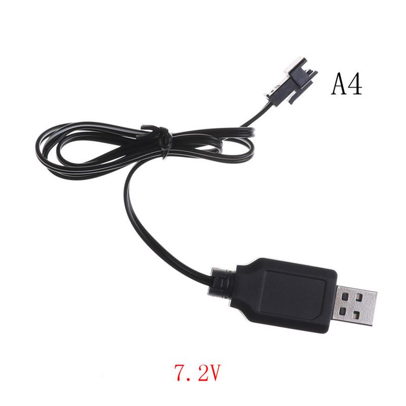 3 Cavi Di Ricarica USB Con Connettore SM-2P Per Batterie Drone 3,7V - Indicatore LED, Per Syma, V977 E Altri Modelli RC