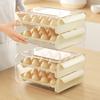 UFORU Egg Storage Box Kitchen Refrigerator Drawer Type Egg Carton Double Layer Egg Holder Crisper Box