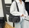 Denim backpack 2025 summer new shoulder messenger bag fashion simple shoulder bag trend women satchel casual