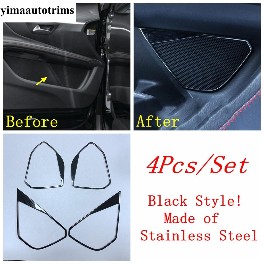 Water Cup Panel / Door Speaker / Handle Bowl / Glove Box Cover Trim For Peugeot 3008 5008 GT 2017 - Accessories Interior