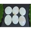 270Cts. Natural White Scolecite Oval Cabochon Loose Gemstone 6 Pcs Lot A-280