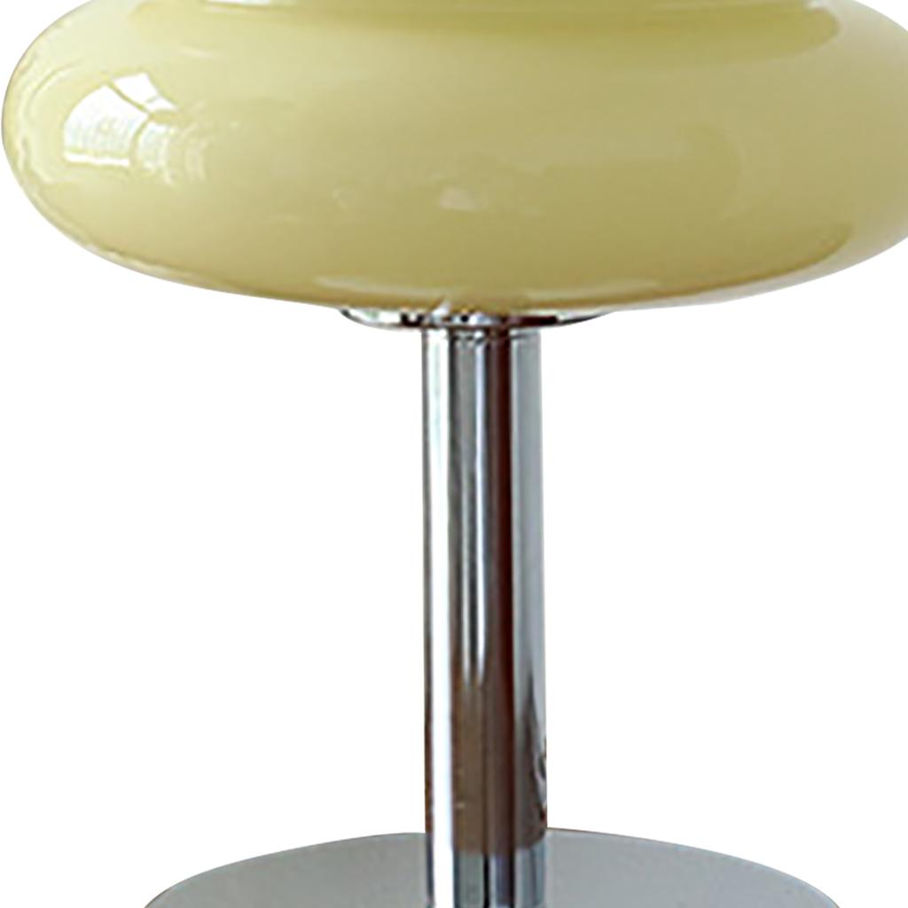 Glass Macaron Table Lamp Kids Bedside Lamp USB Three Color Dimmable Table Lamps for Bedroom Beige