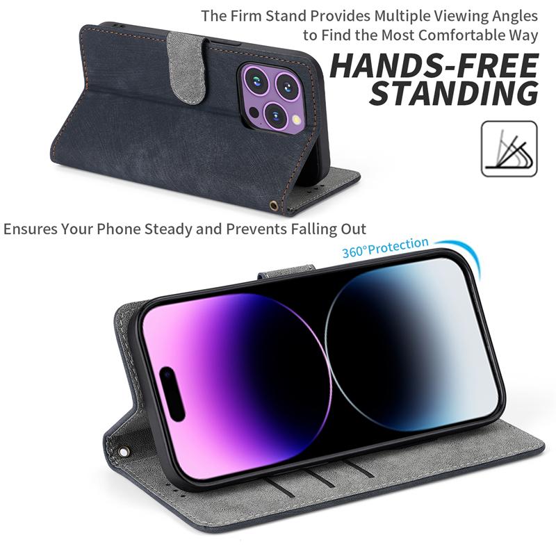 For Samsung Galaxy A07 / A07S / A08 / A18 Flip Case RFID tection Dual-Layer Card Slot Soft Silicone External Leather Stand Holder Flip Cover