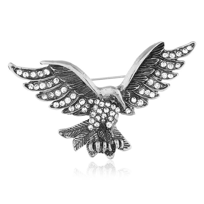Majestic Eagle Unisex Brooch - Wings Spread Fashion Badge