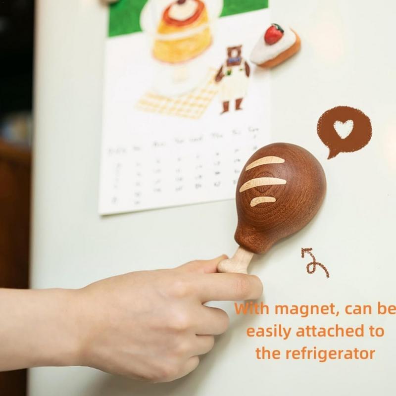 Magnetic Bottle Opener Magnetic Chicken Leg Wooden Beer Bottle Opener Portable Stainless Steel Multifunctional Can Opener For
