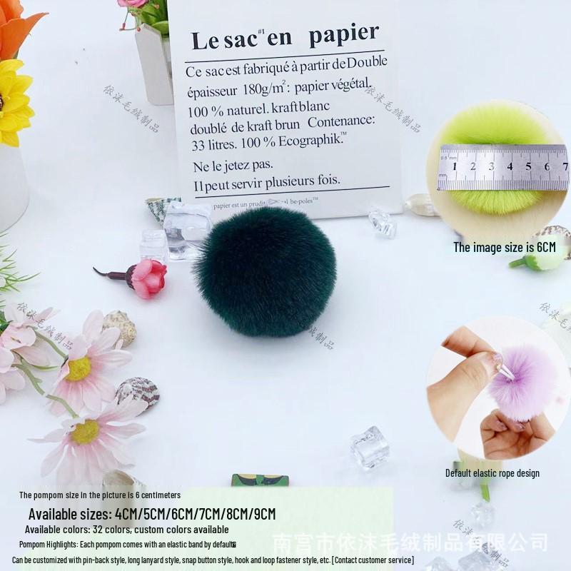 Imitation Rabbit Fur Pom-Poms: 4cm, 6cm, 7cm DIY Plush Balls for Jewelry, Clothing, Hats, Shoes, Bags, and Trims