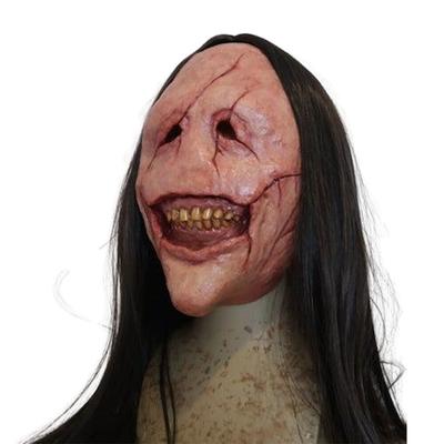 Halloween Devil Mask Horror Long Hair Demon Mask Party Decoration Horrible Latex Mask Props Cosplay Costumes