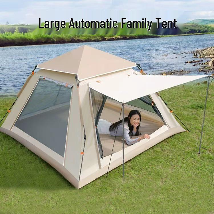 Quick-Open Anti-Storm Camping Tent with Sun Protection