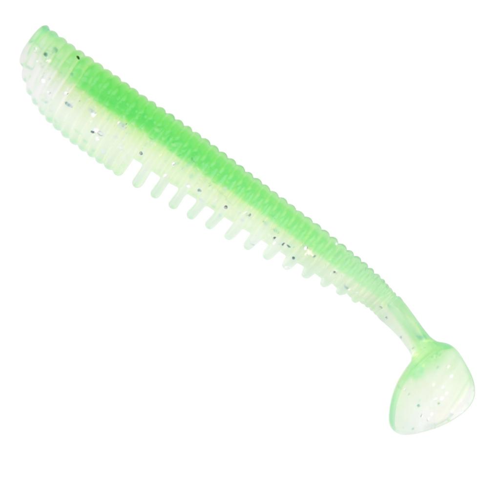Ribbed T-Tail Soft Micro Long for Saltwater Bass