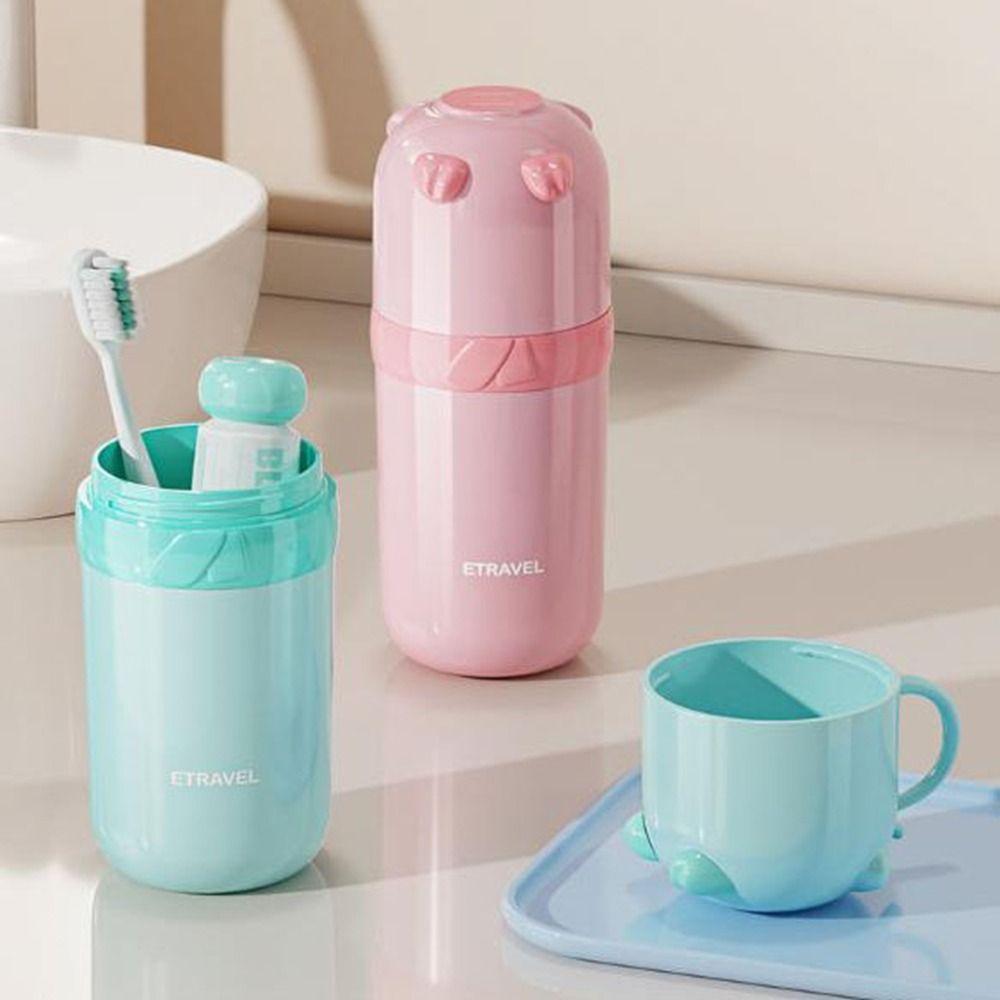 Dustproof Travel Mouthwash Cup Detachable Brushing Cup Creative Toothbrush Toothpaste Cup  Children