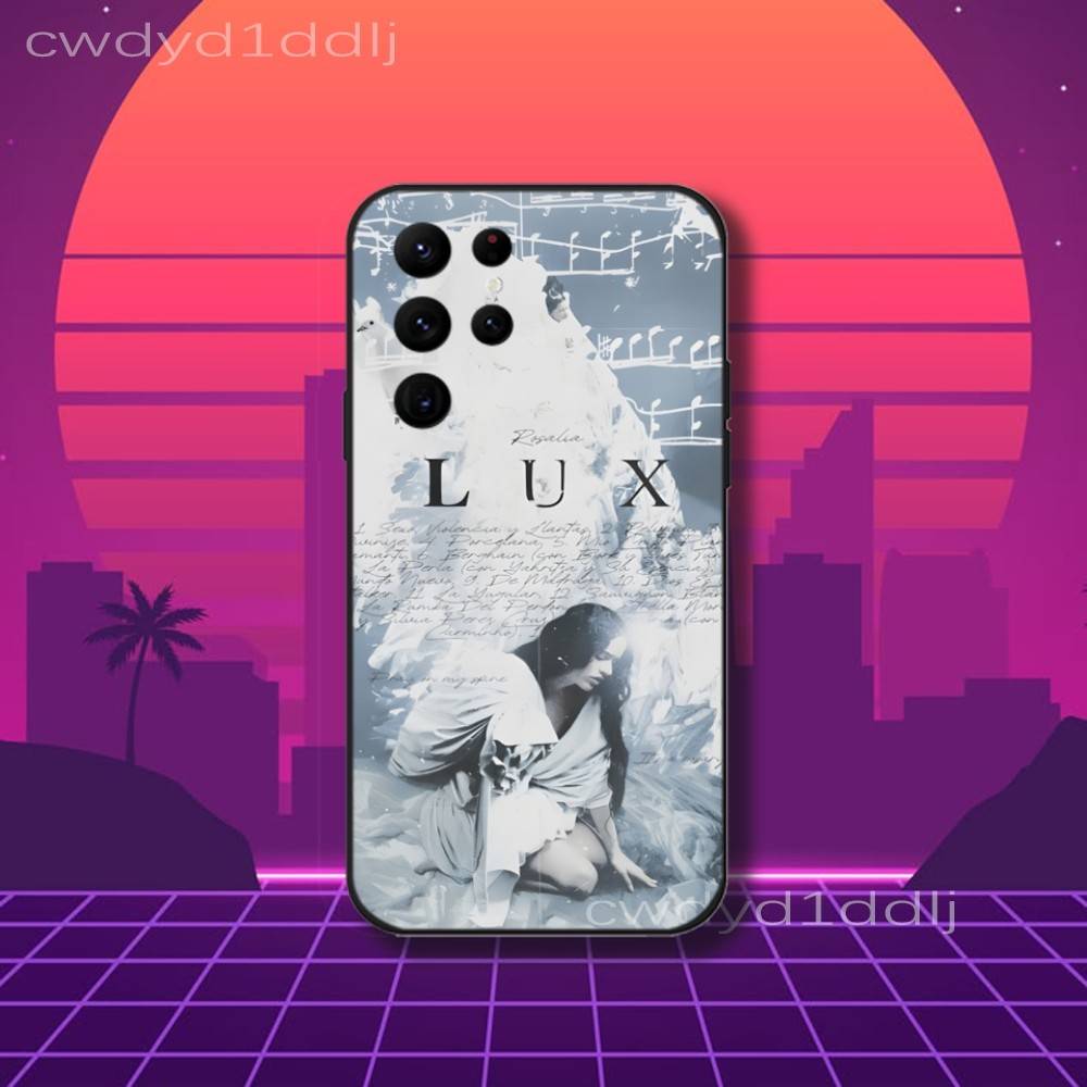 

R-ROSALIA LUX Singer Phone Case For Samsung S10,S21,FE,S21 ,S26,S25,S24,S23,Ultra,S9,S22,Plus Black Shockproof TPU Samsung S225G
