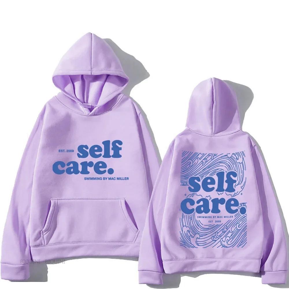 

Macc Miller Self Care Hoodies Heavy Mental Casual Men Sweatshirts Long Sleeve Winter Spring Hooded Pullovers Men Hip Hop Clothes XL