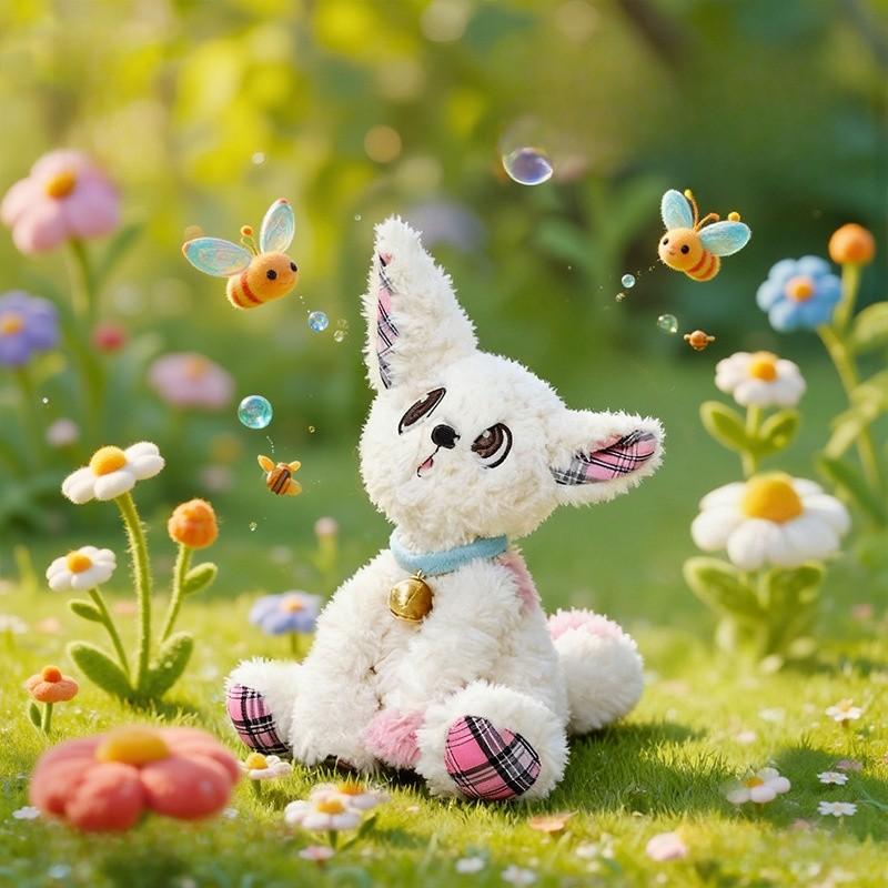 Plush Bunny Listening Toy With Pp Cotton Fill For Kids Girls And Boys