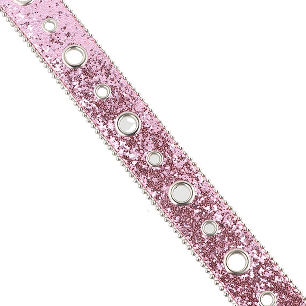 PU Leather Waistband Zinc Zinc Alloy Star Belts Simple Rhinestone Belts  Men