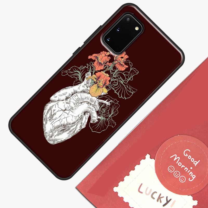 Human Heart Anatomy Phone Case For Samsung Galaxy S25 S26 Ultra S20 S21 S22 S23 S24 Plus S9 S10 S25 FE Cover Shell