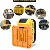 RIS-DW-1 12Pcs For Dewalt 20V/60V DCB200 Battery Holder Wall Storage Mounts Battery Rack