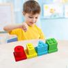 Chunky Geometric Block Stacking Counting Shape Sorter Preschool Early Learning Development Teaching