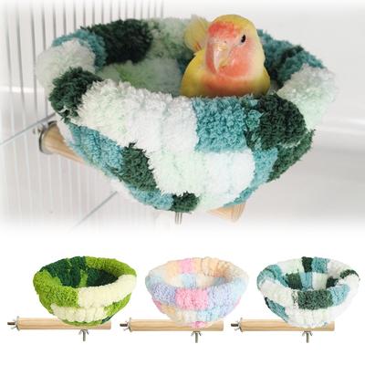 New Warm Winter Bird Nest Colorful Hanging Parrot Hideaway Bird Cage Accessories Small Pet House for Hummingbird