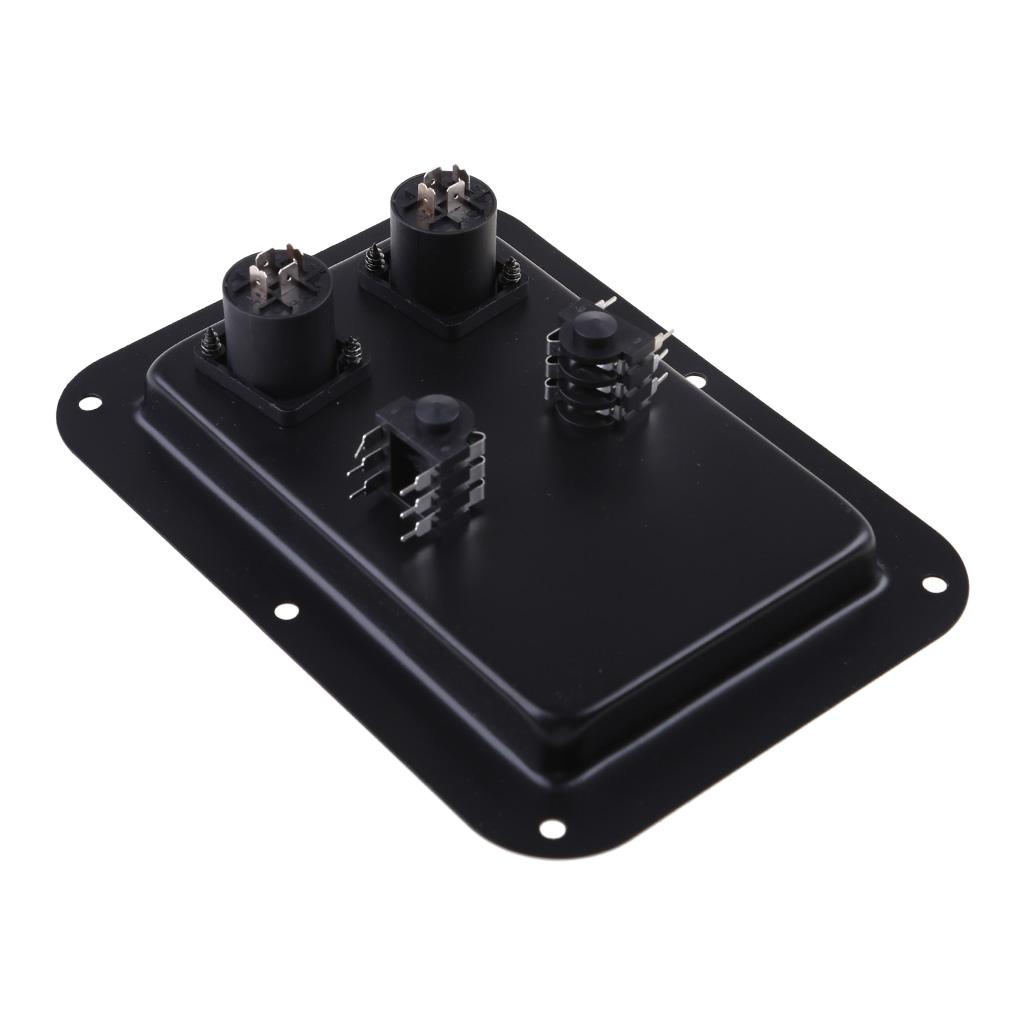 Terminal Binding Post Dual Speakon Input PA DJ Speaker Cabinet 4-Core Socket Jack Plate Terminal Binding Post Accessory