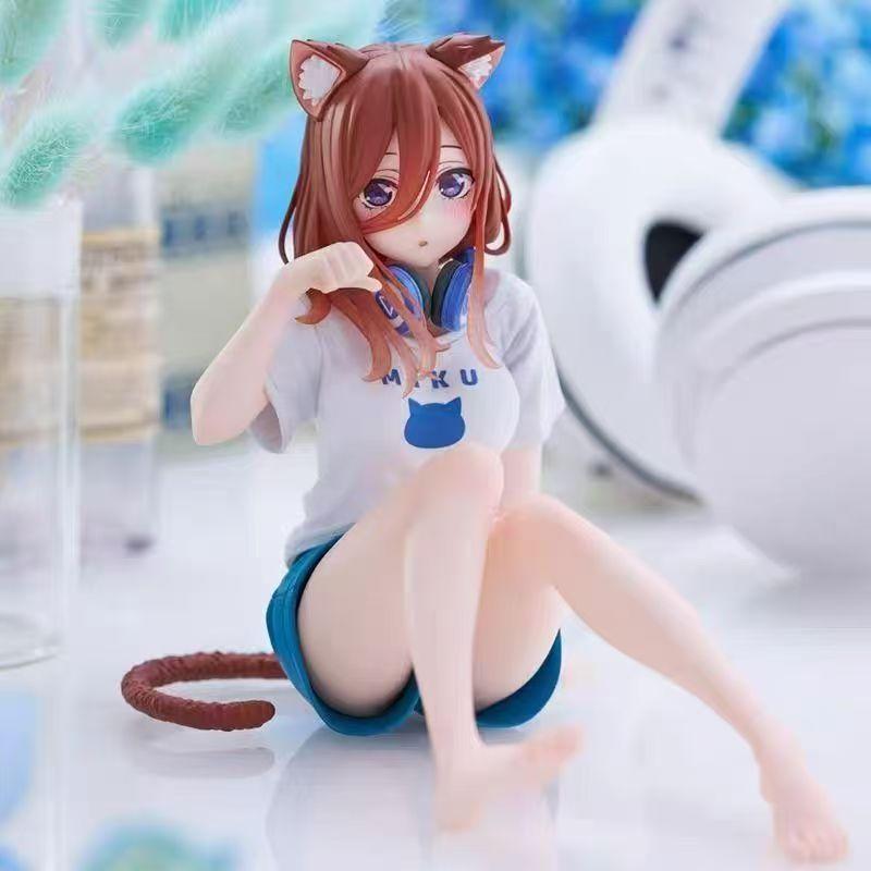 Life in Another World Zhi Nino with cat ears Sanjiu anime Bunny Girl Beautiful girl Can be Compact PVC Table setup Room Gifts
