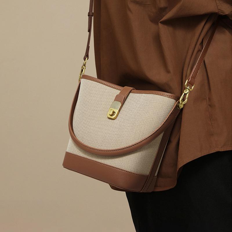 

Сумка женская легкая роскошная большая вместительная сумка-ведро женская сумка через плечо сумка через плечо бежевый/коричневый