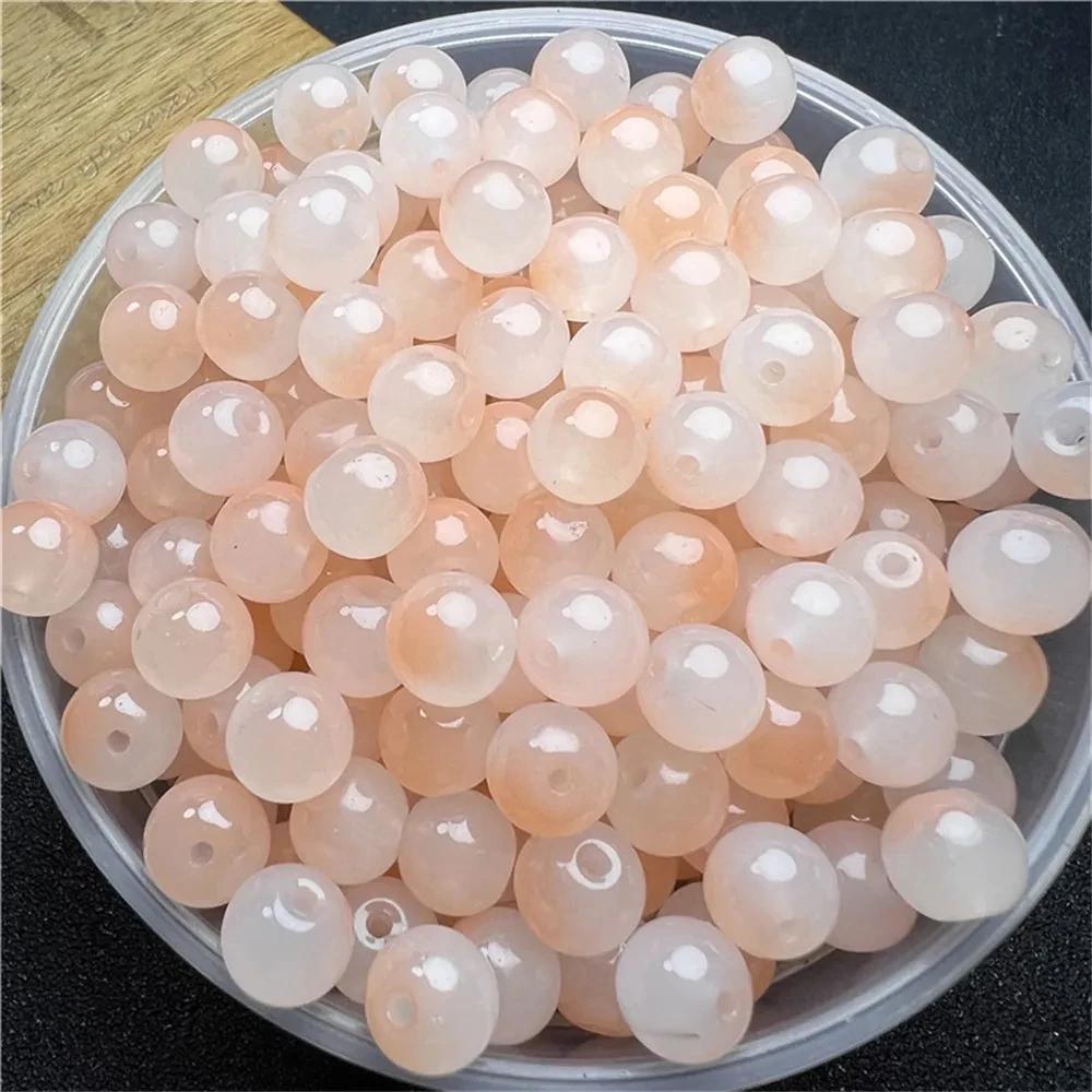 50 Pcs 8mm New Glass Beads Beautiful Multicolor Exquisite Beads Handmade Diy Necklace Jewelry Handmade Beads Accessories Girl