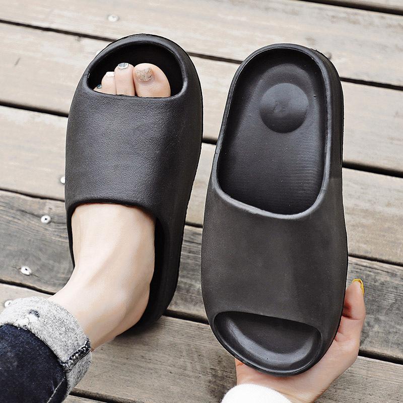 Summer Slippers Herringbone Stepping Shit Feeling Coconut Men Large Size Couple Wear One Word Slipper