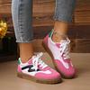 Flat Shoes For Women Comfortable Casual Women'S Flat Platform Round Toe Sneakers Stylish Casual Color Zapatos Mujer CóModos