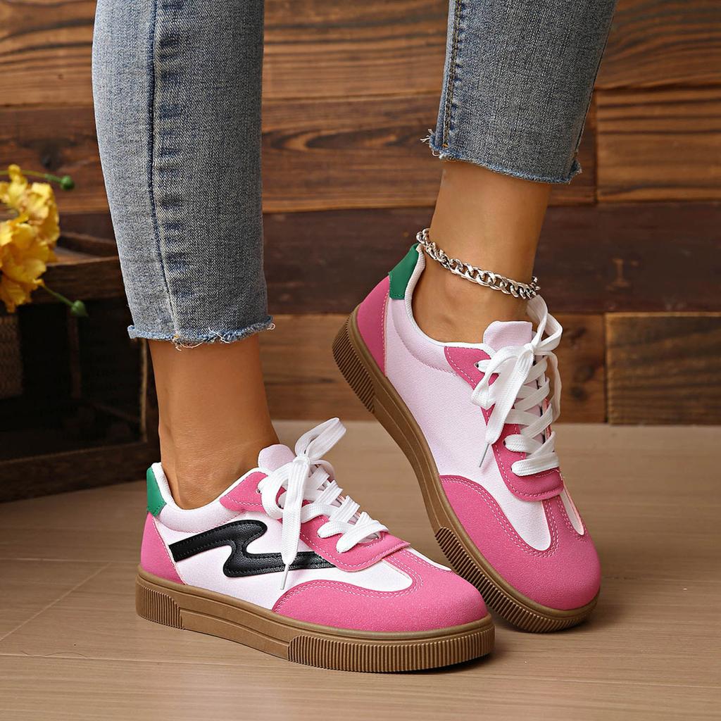 Flat Shoes For Women Comfortable Casual Women'S Flat Platform Round Toe Sneakers Stylish Casual Color Zapatos Mujer CóModos