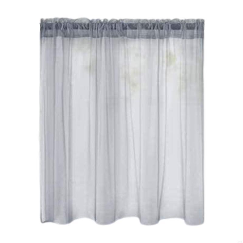 Semi-Transparents Voile Polyester Eyelet Curtain Transparents Curtain for Bedroom HX6C 76x60cm