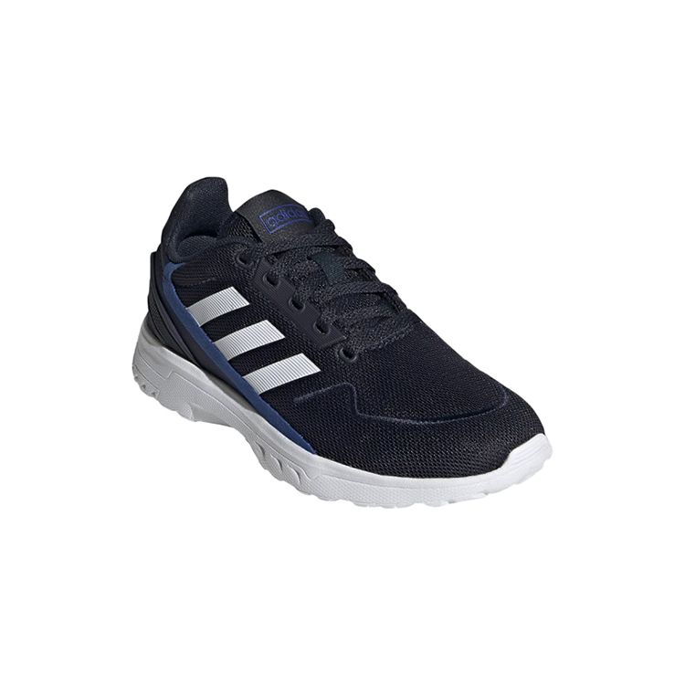 Adidas Neo Runfalcon Zed Running Shoes Kids Sneakers Black Blue Dark-Blue FV9600